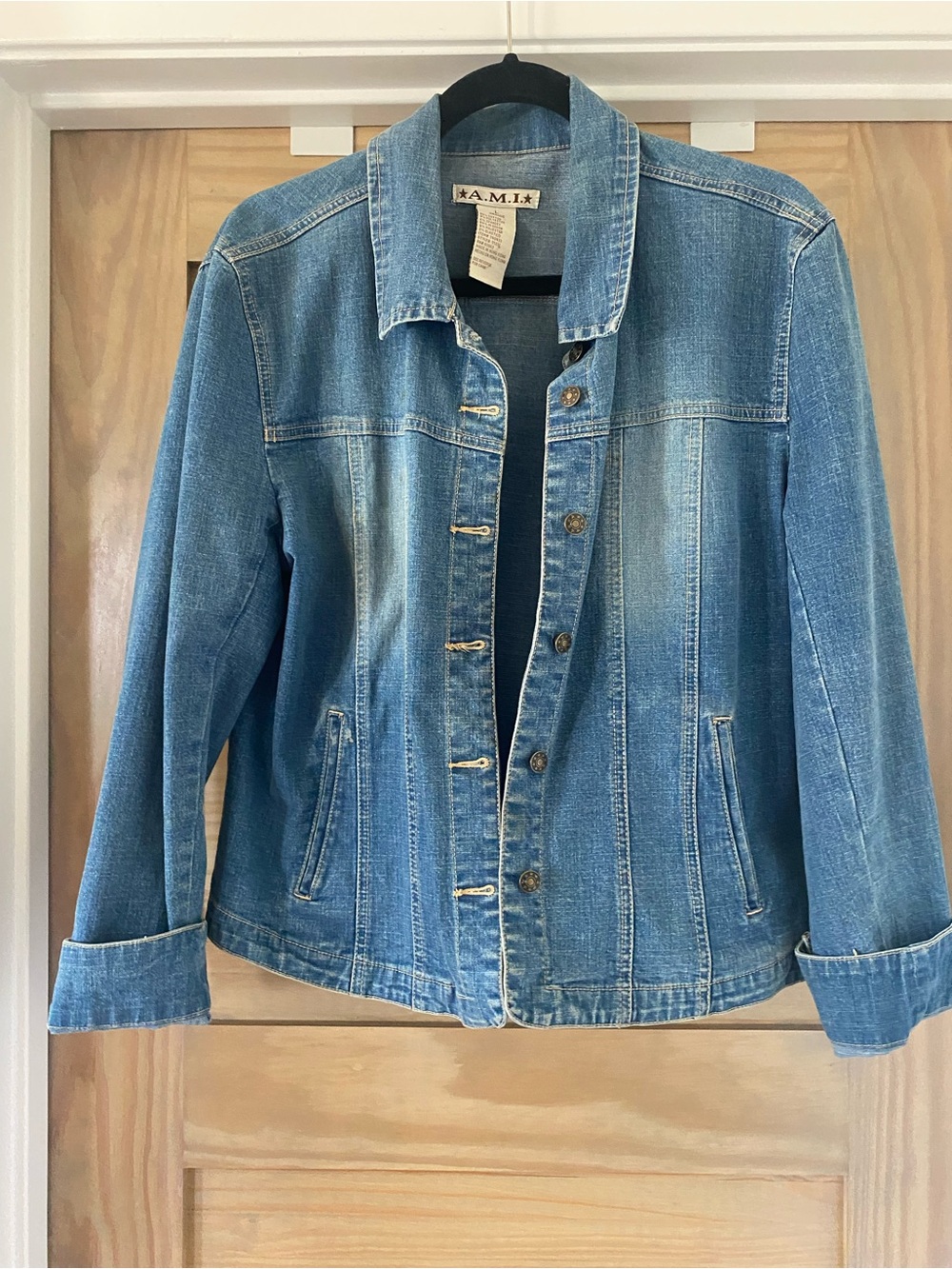 Ami Light Blue Denim Jacket